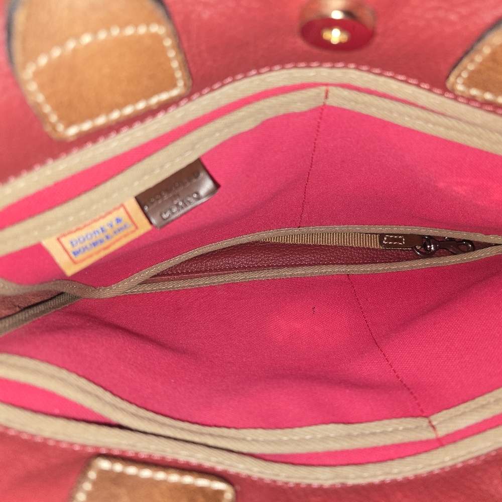 Dooney & Bourke Burgundy Leather Tote/Crossbody - Picture 6 of 13